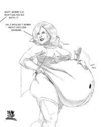 agent_k bandeau big_ass big_belly cleavage digestion drawstuff fatal_vore female female_pred hand_on_hip highleg highleg_panties male male_prey men_in_black men_in_black_ii monochrome oral_vore patting_belly same_size_vore serleena_(men_in_black) space_yoko space_yoko_(cosplay) star_pasties tengen_toppa_gurren_lagann thick_thighs thighhighs vore vore_belly weight_gain yoko_littner yoko_littner_(cosplay)