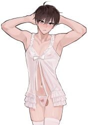 babydoll ball_slip balls cage caged caged_cock crossdressing gay kim_dokja male omniscient_reader's_viewpoint panties penis slip taotaille yaoi