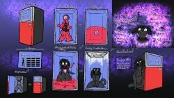 absurd_res ambiguous_gender anthro body_horror brain brainwashing clothing collar comic culixcupric domestic_cat drone dronesuit dronification faceless_character faceless_male felid feline felis female goo_creature gore guts hi_res human intestines latex latex_clothing latex_creature latex_skinsuit living_latex male mammal melting mind_control objectification organs sequence skinsuit slime slime_core solo suit suit_transformation teasing teasing_viewer tight_clothing touchscreen transformation vending_machine white_eyes willing_transformation