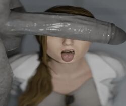3d annette_birkin blonde_hair capcom huge_cock mr_x penis_awe penis_out resident_evil resident_evil_2 tagme tyrant