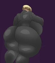 aot ass attack_on_titan back_view big_booty big_breasts big_thighs black_suit blode breasts enormous_ass enormous_boobs enormous_breasts enormous_tits from_below giantess gigantic gigantic_boobs gigantic_breasts gigantic_tits hourglass_figure huge_ass huge_boobs huge_booty huge_breasts huge_butt hyper_ass hyper_breasts shingeki_no_kyojin short_hair_female snk tall_female tall_woman thick_thighs tomboy yelena_(attack_on_titan)
