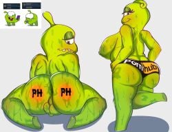alien amogus animal_humanoid anthro anus areola ass balls belly big_belly big_breasts big_butt blush bodily_fluids bottomwear breasts chubby_cheeks clothed clothing cut_the_rope digital_media_(artwork) duo english_text female genital_fluids genitals green_body hi_res huge_breasts huge_butt humanoid jirafona looking_at_viewer male male/female meme nipples not_furry nude obese obese_anthro om_nelle om_nom overweight overweight_anthro overweight_male painting pornhub promotional_material simple_background slightly_chubby slightly_chubby_anthro slightly_chubby_male smile smiling_at_viewer solo sweat sweaty_body teeth text thick_thighs white_background wide_hips