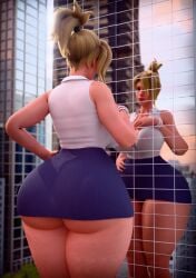 1girls 3d 3d_(artwork) angela_ziegler ass ass big_ass big_breasts big_breasts big_butt blizzard_entertainment blonde_female blonde_hair blonde_hair blonde_hair_female bracelet bracelets breasts breasts dbhfrost from_behind from_behind_position giant_female giant_woman giantess huge_ass huge_boobs huge_breasts huge_butt light-skinned_female light_skin mature mature_woman mercy office_clothing office_lady overwatch overwatch_2 pearl_bracelet reflection swiss swiss_female