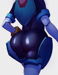 1girls android ass ass_focus back_view bubble_butt clothed mega_man mega_man_zx pandora_(mega_man) reploid robot robot_girl shiny_ass solo splashbrush tagme