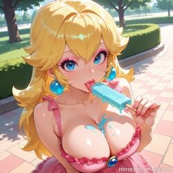 princess peach from mario (series) by kaistar