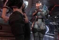 1futa 1girls 3d big_ass big_breasts big_butt big_muscles big_nipples big_penis big_thighs blender bulge commander_shepard edi female femshep futa_on_female futa_with_female futanari futashep large_ass large_breasts large_butt large_penis large_thighs light-skinned_futa mass_effect muscles muscular muscular_arms muscular_futa penis pussy rapid99 thick thick_ass thick_butt thick_hips thick_legs thick_lips thick_penis thick_thighs tinted_eyewear vagina visor wide_hips