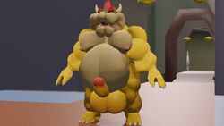 16:9 3_toes 3d_(artwork) 5_fingers a-pose albalbalb animated anthro anthro_only balls_expansion belly belly_expansion bowser claws digital_media_(artwork) expansion fingers genital_expansion growth hair horn kabalmystic_(artist) male male_only mario_(series) muscle_growth musclegut muscular muscular_anthro muscular_male nintendo nipples open_mouth overweight overweight_anthro overweight_male red_hair scalie short_playtime solo toes video_games weight_gain widescreen