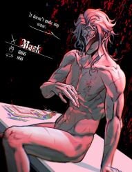 cuts dottore_(genshin_impact) genshin_impact happy_trail male male_only naked naked_male