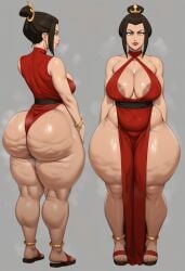 1girls aged_up ai_generated ankle_bracelets anklet areolae ass avatar_the_last_airbender azula big_ass big_breasts black_hair bottom_heavy breasts cellulite child_bearing_hips crazy crazy_female cute cute_face cute_female cute_girl dress fat_ass feet female female_only hazel_eyes horny horny_female lips oiled sandals slutty_dress taiga20 thick thick_ass thick_thighs voluptuous voluptuous_female wide_hips
