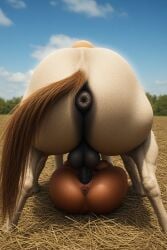 1boy ai_generated animal_genitalia animal_penis anus ass backsack balls ballsack big_ass big_balls big_butt breasts equine equine_anus equine_genitalia equine_penis farm feral feral_only furrypornaddiction hair hay horse male male_only nipples outside penetrable_sex_toy penis penis_in_pussy pony puffy_anus pussy rear_view sex_doll sex_toy white_body white_fur