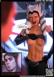 1boy 1girls ahsoka_tano ahsoka_tano_(imperial) alien anakin_skywalker darth_vader english_text female godwin human male sith sith_eyes star_wars text togruta yellow_eyes