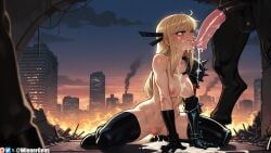 1boy after_fellatio after_sex after_vaginal ahoge ai_generated animal animal_penis anthro anthro_dominating_human arm_support armor artist_name bangs black_gloves black_ribbon black_thighhighs blonde_hair blonde_pubic_hair blue_eyes blush breasts building city cock_worship collar collarbone cum cum_in_mouth cum_in_pussy cum_on_body cum_on_breasts cum_on_hair cum_on_tongue cum_pool cum_string cumdrip dog_penis elbow_gloves equine erection facial fellatio female female_pubic_hair fire flaccid furry furry_male furry_on_human gauntlets gloves hair_ribbon horse horse_penis horsecock huge_cock human_female injury interspecies kneeling large_breasts large_penis licking licking_penis long_hair magik_(illyana_rasputin) magik_(marvel_rivals) male_anthro/female_human marvel marvel_comics marvel_rivals mascara medium_breasts navel night nipples nude open_mouth oral outdoors pale-skinned_female patreon_username penis penis_awe pubic_hair pussy ribbon ruins saliva shoulder_armor single_gauntlet sky solo_focus spikes spread_legs squatting straight sunset sweat testicles thighhighs tongue tongue_out torn_clothes uncensored veiny_penis watermark web_address wienergens x-men zoophilia