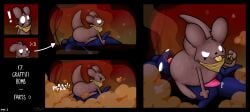 >:3 2026 :3 absurd_res anthro balls biped bodily_fluids bomb closed_eyes comic cute_fangs dazed devious_grin digital_media_(artwork) duo erection exclamation_point explosives facesitting falling fangs fart fart_cloud fart_fetish farting_in_mouth farting_on_another farting_on_face genital_fluids genitals hi_res holding_object looking_pleasured lying male male/male male_facesitting_male mostly_nude on_back penis pincoosh precum precum_on_penis rain_world raised_tail scarf scarf_only scentweaver signature sitting sitting_on_another slugcat smelly sound_effects stink_fumes tail teeth tongue tongue_out videocult vowelless vowelless_sound_effect watcher_(rain_world)