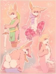 anus ass bunny_link cum furry gay hollo_nut link nintendo penis pink_fur rabbit rabbit_link the_legend_of_zelda