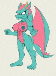 1girls anthro archie_comics big_breasts breasts dragon dulcy_the_dragon female fours_(artist) genitals green_body green_skin hi_res horn muscular muscular_anthro muscular_female penis purple_eyes solo sonic_(series) sonic_the_hedgehog_(archie) sonic_the_hedgehog_(comics) sonic_the_hedgehog_(series) wings