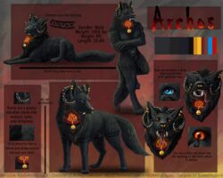 2020 absurd_res animal_genitalia anthro archos artofawhitedragon black_body black_fur blue_bay_shepherd blue_eyes brand canid canine canis claws collar collar_tag domestic_dog ear_piercing feral fire forked_tongue fur furgonomics furry-specific_piercing furry_only genital_piercing genitals german_shepherd grey_body grey_fur herding_dog hi_res horn huge_filesize hybrid long_tail macro male mammal model_sheet pastoral_dog piercing red_eyes sheath sheath_piercing solo tattoo tongue wolf