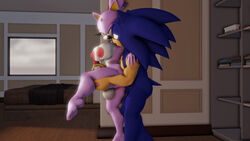 3d 3d_(artwork) anthro anthro_on_anthro balls black_nose blue_body blue_hair domestic_cat duo fingers forehead_jewel furry futanari gem green_eyes hedgehog male_on_futa masturbation penis penis_grab ponytail sonic_(series) sonic_the_hedgehog sonicthebitch tan_body toes white_body yellow_eyes