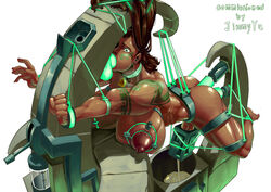 1futa anal anal_object_insertion areolae ass bondage breasts brown_hair commission commissioner_upload cum dark-skinned_futanari dark_skin facial_tattoo full-package_futanari futa_only futanari green_eyes hair_bondage huge_breasts human illaoi league_of_legends long_hair machine muscular_futanari nervous nipple_tweak noon_zac oral_insertion penis penis_milking sex_machine solo tattoo vaginal_object_insertion vaginal_penetration wide-eyed