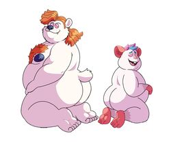 allister_carver anthro ass belly duo dusk_acres hair hi_res hornyphobic hypnosis male male/male mammal mind_control mouse murid murine nipples notus_(character) nude overweight overweight_male polar_bear presenting presenting_hindquarters red_hair rodent spiral_eyes ursid ursine