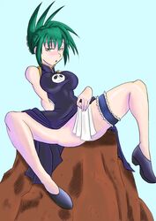 clothing dress green_hair legs_up shaman_king solo tao_jun