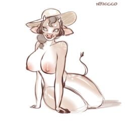 bovine commission cow_girl furry furry_breasts furry_ears furry_only furry_tail nyiccco