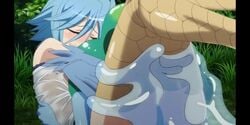 2015 anime_screencap female female_only harpy harpy_girl monster_girl monster_musume_no_iru_nichijou papi_(monster_musume) scene screenshot slime slime_girl suu_(monster_musume) yuri