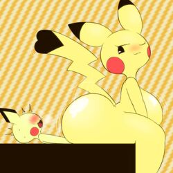 ambiguous_penetration cosplay_pikachu huge_breasts hyper_ass k--10 larger_female nintendo pichu pikachu pokemon sex smaller_male tagme