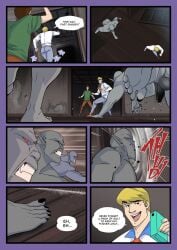 comic demon dialogue fred_jones gay jonsfw male_focus scooby-doo shaggy_rogers