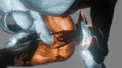 3d anal ember_(warframe) ember_heirloom_(warframe) fingering futa_on_female futanari penis_in_pussy warframe