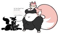 1boy1futa 2024 anthro bbw chikn_nuggit deadsector domination fat female femboy femdom furry futadom futanari implied_exhibitionism implied_petplay implied_public_sex male milkshek_(chikn_nuggit) self_upload shadow_creature text