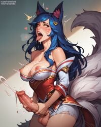 1futa ahe_gao ahri ai_generated big_breasts big_penis breasts canine_penis cum cum_on_body cum_on_breasts cum_on_face cumming futa_only futanari huge_breasts huge_cock league_of_legends masturbation nipples penis rayan solo tagme tongue_out torn_clothes veiny_penis
