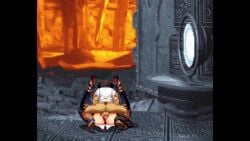 1boy 1girls after_fight anal anal_sex asian_female black_hair breasts breasts_out chizuru_kagura choi_bounge cum_in_ass cum_in_pussy cum_inside defeated_female defeated_heroine defeated_villainess defeated_with_sex doggy_style female gettag hat heroine_in_trouble king_of_fighters korean_male m.u.g.e.n male mating_press midget missionary missionary_position priestess pussy smaller_male snk tagme torn_clothes video