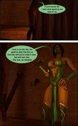 1boy 1boy1girl 1girls 3d after_sex bed bedroom clothed clothing comic curvaceous curves curvy curvy_figure dark-skinned_female dark_skin deadboltreturns dialogue edenian ending english english_text female hips human jade_(mk9) jade_(mortal_kombat) jadefan47 male male_pov mortal_kombat mortal_kombat_(2011) original_character pov speech_bubble straight text voluptuous wide_hips