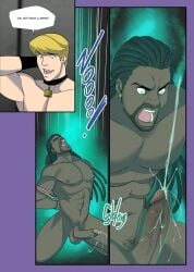 comic cum dialogue fred_jones gay jonsfw male_focus orgasm restrained scooby-doo shaggy_rogers spirit