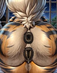 ai_generated anthro arcanine canine canine_pussy close-up female female_only from_behind from_behind_position fur furry furry_female furry_only notthatclassic pokémon_(species) pokemon pokemon_(species) solo solo_female stable_diffusion