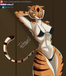 big_ass big_breasts female fit_female furry kung_fu_panda master_tigress telbam123