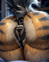 ai_generated anthro arcanine canine canine_pussy close-up female female_only from_behind from_behind_position fur furry furry_female furry_only notthatclassic pokémon_(species) pokemon pokemon_(species) solo solo_female stable_diffusion