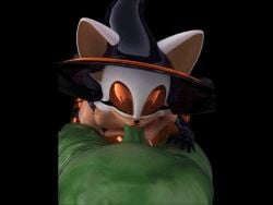 1boy 1girls 3d 3d_model animated anthro blowjob female furry green_body halloween_costume kei-waza loop makeup male mobian mobian_(species) mobian_bat no_sound pov_eye_contact rouge_the_bat sega sonic_(series) sonic_adventure_2 sonic_speed_simulator sonic_the_hedgehog_(series) tagme video witch witch_hat witch_rouge