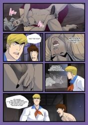 comic demon dialogue fred_jones gay jonsfw male_focus scooby-doo shaggy_rogers