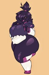 1girls ass black_body black_fur black_hair breasts female female_only furry hoodie looking_at_viewer original original_character petroverr solo tagme thick thick_ass thick_butt thick_hips thick_legs thick_thighs tongue tongue_out