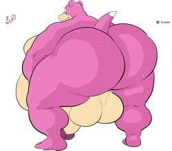 1boy 1male animated anthro ass back backsack backside balls belly big_ass big_balls big_belly big_butt big_penis bobthetanuki extrasizedbob fat fat_ass fat_butt fat_man gay hyper hyper_balls hyper_belly hyper_fat hyper_penis male male_only moobs overweight overweight_male penis pokemon pokemon_(species) pokemon_rgby slowpoke sweat sweaty sweaty_ass tail thick thick_ass thick_thighs thighs