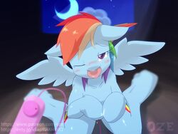 animated female mp4 my_little_pony no_sound oze rainbow_dash_(mlp) sex_toy smooth_skin tagme vibrator video