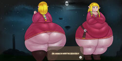 1girls annoyed ass big_ass big_belly big_hips big_thighs blonde_hair chubby crossed_arms dress fat giant_ass huge_ass huge_belly huge_hips huge_thighs hyper hyper_ass hyper_thighs jaykuma massive_ass obese overweight pantylines princess_zelda skyward_sword the_legend_of_zelda thick_legs thick_thighs tight_clothing wide_hips zelda_(skyward_sword)