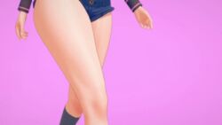 1girls 3d animated booty_shorts clothed female female_only game_freak hilda_(pokemon) human legs nintendo pokemon pokemon_bw pokemon_bw2 redkoikatsu shorts walk_cycle walking wide_hips