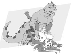 absurd_res blizzard_entertainment bodily_fluids couple_(disambiguation) cum duo female genital_fluids hi_res lizard male mammal pandaren reptile saurok scalie straight tongue tongue_out ursid video_games warcraft yawg