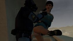 3d anal anal_sex ass bent_over bondage combine_soldier crossover dalia_margolis dress_lift faceless_male garry's_mod half-life half-life_2 hitman legs_spread looking_back penis rape rope scared shibari_over_clothes