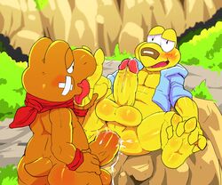 absurd_res anal anthro ass balls big_penis blush bodily_fluids bottomless clothed clothing cum cum_in_ass cum_inside duo foot_fetish foot_lick foot_play gay genital_fluids genitals hi_res huge_cock koopa koopa_troopa kooper koops licking male male/male male_only mario_(series) nintendo outside paper_mario penis precum redemption3445 sex tongue tongue_out video_games