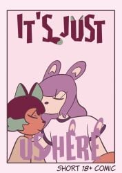 clothed_female clothed_female_nude_female clothed_sex comic cross cunnilingus female_only furry furry_only kissing praise praise_kink sucking_nipple whispering wholesome wholesome_sex yuri