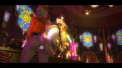 10_seconds 3d_animation ass_focus blonde_female bunny_ears bunny_girl bunny_tail bunnysuit buttplug dark-skinned_female female_focus final_fantasy final_fantasy_xiv gpose(ffxiv) half-dressed large_breasts prostitute seductive_pose sirejay sound swaying_ass tagme video viera