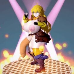 3d animated bouncing_breasts futanari huge_breasts rottenqucumber rwby tagme venus_body video yang_xiao_long